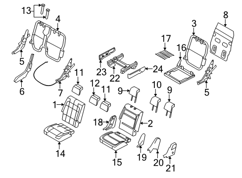 2009 Ford Flex Second Row Seats Diagram