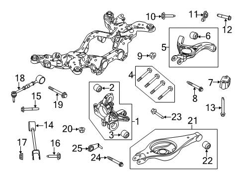 2011 Lincoln MKT Rear Suspension Components Diagram 2 - Thumbnail