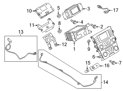 2013 Ford Fusion Module Diagram for DG1Z-14D212-AA