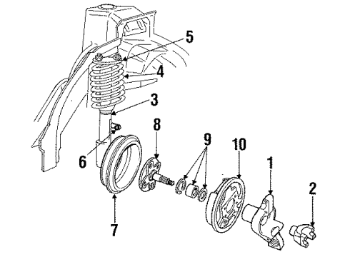 1990 Mercury Topaz Rear Brakes Diagram