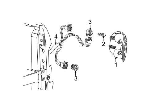 2002 Ford F-150 Combination Lamps Diagram 2 - Thumbnail