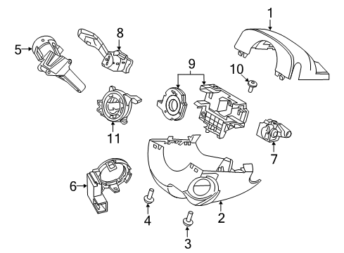 2018 Ford Focus Shroud, Switches & Levers Diagram 2 - Thumbnail