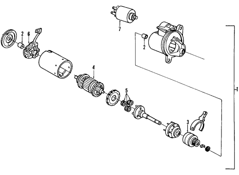 1990 Ford Probe Starter Diagram 2 - Thumbnail