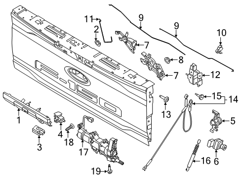 2024 Ford F-150 Lock & Hardware Diagram 2 - Thumbnail
