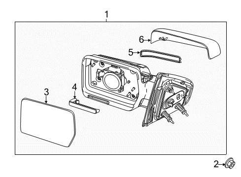 2014 Ford F-150 Outside Mirrors Diagram 7 - Thumbnail