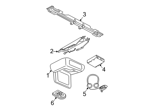 2006 Ford Expedition Bracket Diagram for 5L1Z-78519K22-B