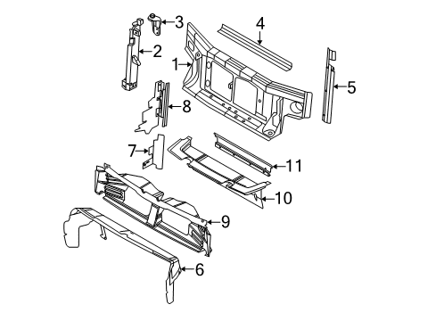 2006 Ford Explorer Radiator Support Diagram