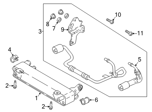2017 Ford F-150 Trans Oil Cooler - Belts Diagram 2 - Thumbnail