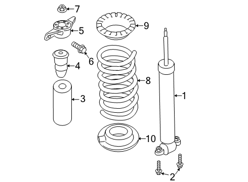 2019 Ford Fusion Shocks & Components Diagram 2 - Thumbnail