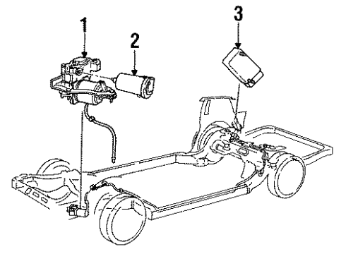 1995 Ford Crown Victoria Control Module Diagram for F5AZ-5A919-A