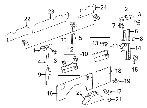 2025 Ford Transit-250 Interior Trim - Side Panel Diagram 15 - Thumbnail
