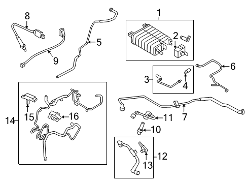 2017 Lincoln Continental Emission Components Diagram 2 - Thumbnail
