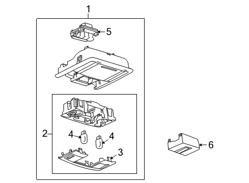 2013 Lincoln MKS Overhead Console Diagram