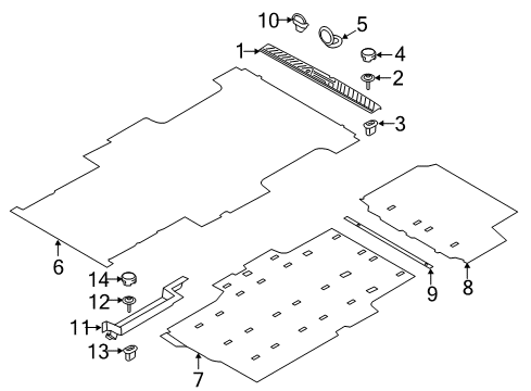 2019 Ford Transit-350 HD Interior Trim - Rear Body Diagram 2 - Thumbnail