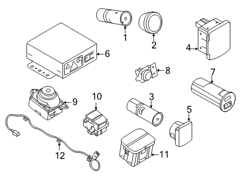 2024 Ford Escape Gear Shift Control - AT Diagram