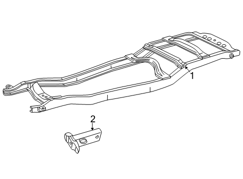 2005 Lincoln Aviator Frame & Components Diagram