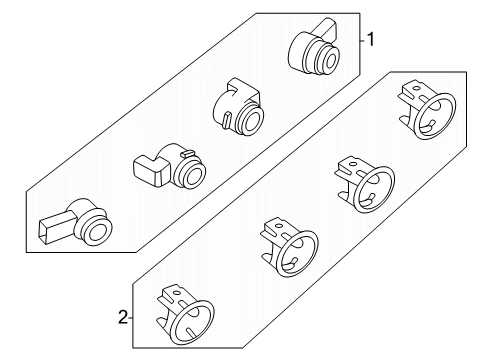 2024 Ford F-150 Parking Aid Diagram 10 - Thumbnail