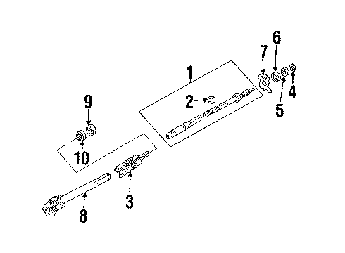 1988 Ford Aerostar Shaft & Internal Components Diagram 2 - Thumbnail