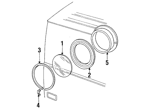 1985 Ford E-150 Econoline Glass - Side Panel Diagram 4 - Thumbnail