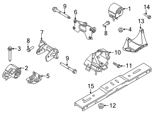 2021 Ford F-150 Automatic Transmission Assembly Diagram for RL3Z-7000-E
