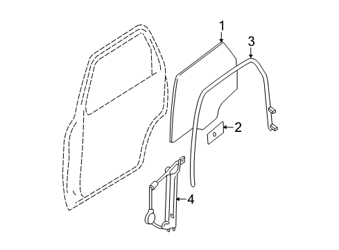 2011 Mercury Mariner Rear Door Diagram 2 - Thumbnail