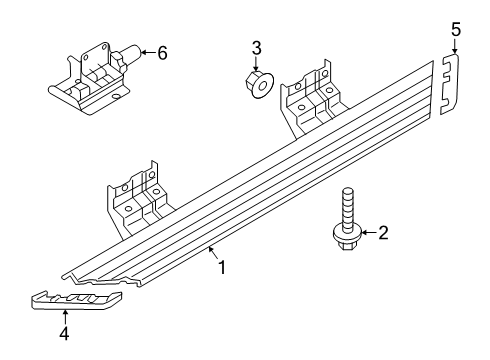 2025 Ford Transit-150 Running Board Diagram