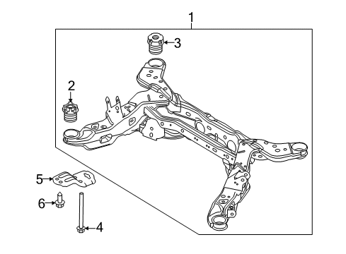 2013 Lincoln MKT Suspension Mounting - Rear Diagram 2 - Thumbnail