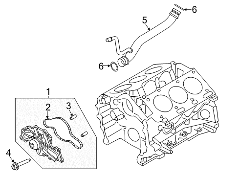 2017 Lincoln MKT Water Pump Diagram 2 - Thumbnail