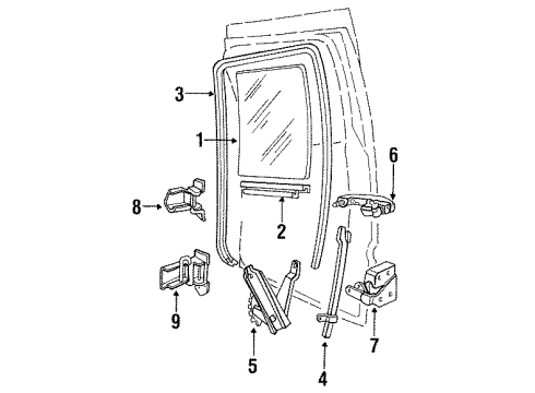 1989 Ford F-250 Hardware Diagram
