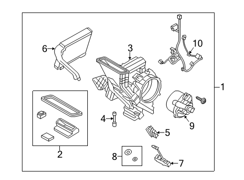 2015 Ford Transit-150 Blower Motor & Fan Diagram 2 - Thumbnail