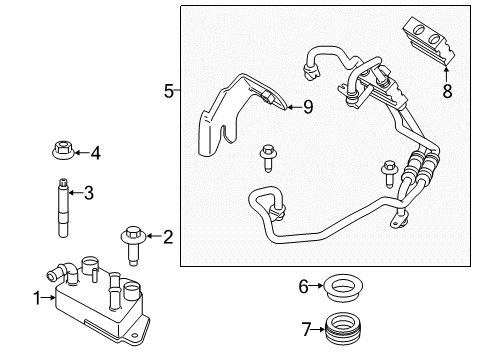 2015 Ford Transit Connect Trans Oil Cooler - Belts Diagram 2 - Thumbnail