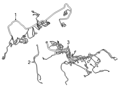 2018 Ford F-150 Wire Harness Diagram for JL3Z-15525-A