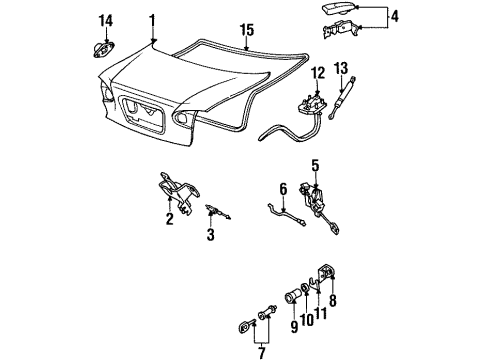 2000 Mercury Mystique Trunk Diagram