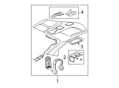 2005 Lincoln Navigator Overhead Console Diagram 3 - Thumbnail