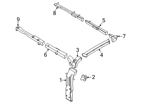 2025 Ford Transit-350 HD Ducts & Louver Diagram 4 - Thumbnail