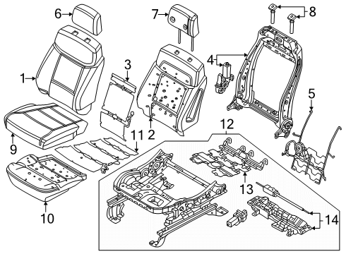 2023 Ford F-350 Super Duty Heated Seats Diagram 2 - Thumbnail