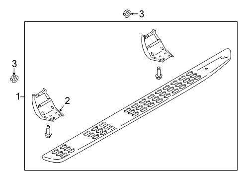 2019 Ford F-150 Running Board Diagram 2 - Thumbnail