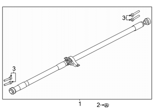 2024 Lincoln Corsair Rear Propeller Shaft Diagram