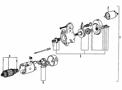 1985 Ford Bronco II Starter Diagram 2 - Thumbnail
