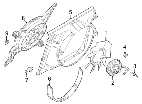 2025 Ford F-250 Super Duty Cooling Fan Diagram 2 - Thumbnail