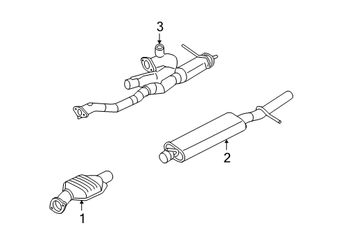 2006 Ford Freestyle Exhaust Components Diagram