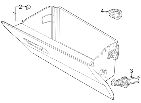 2025 Ford Mustang Glove Box Diagram