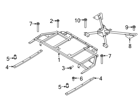 2024 Ford Police Interceptor Utility Supports Diagram