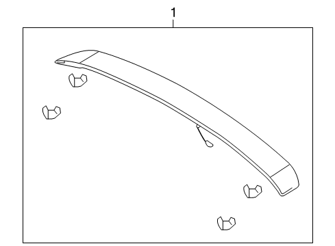 2010 Mercury Milan Rear Spoiler Diagram 2 - Thumbnail