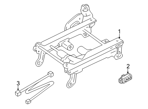 2007 Ford Escape Tracks & Components Diagram 2 - Thumbnail