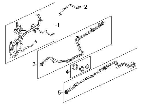 2019 Ford Transit-350 HD Rear A/C Lines Diagram