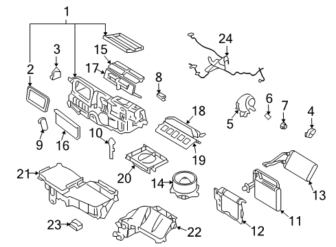 2006 Mercury Milan Wire Harness Diagram for 6E5Z-19D887-AA