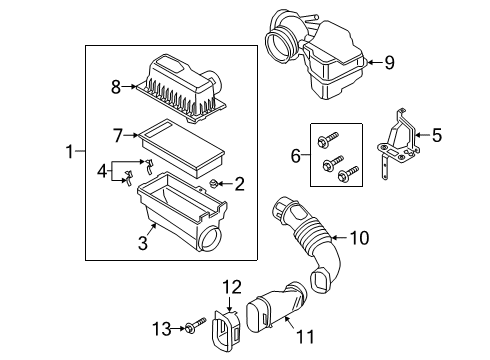 2025 Ford Police Interceptor Utility Air Intake Diagram 2 - Thumbnail