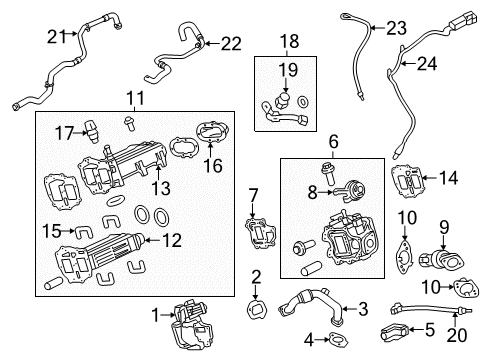 2013 Ford F-250 Super Duty EGR System Diagram