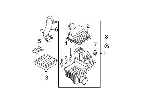 2008 Ford F-250 Super Duty Filters Diagram 2 - Thumbnail